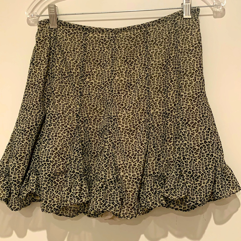Leopard print skort